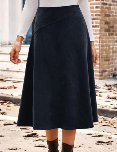 Vue 5 de Jupe Midi En Daim