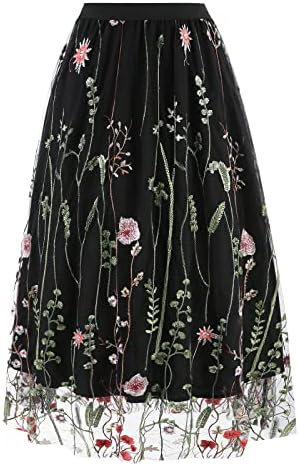 Vue 2 de Jupe Midi Vintage En