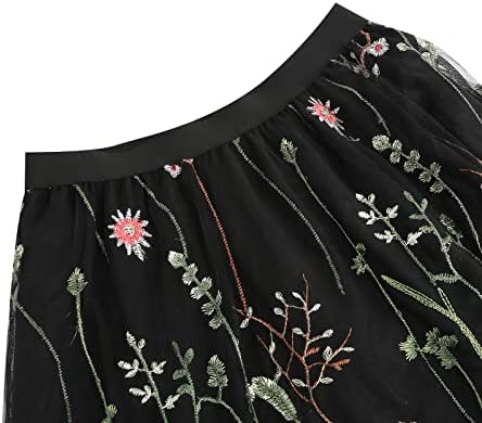 Vue 3 de Jupe Midi Vintage En