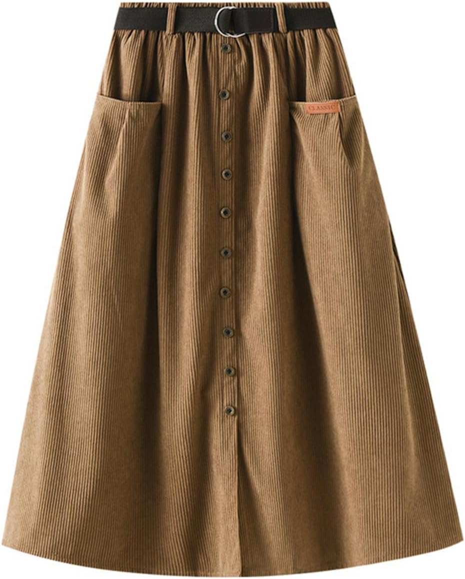 Jupe En Velours Cotele