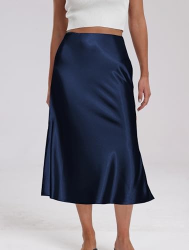 Vue 4 de Jupe En Satin Pour