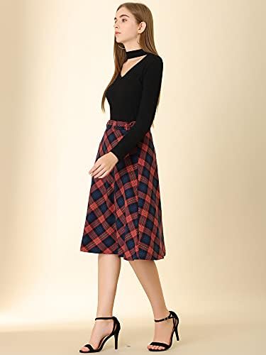 Vue 4 de Tartan Plaid High Waist