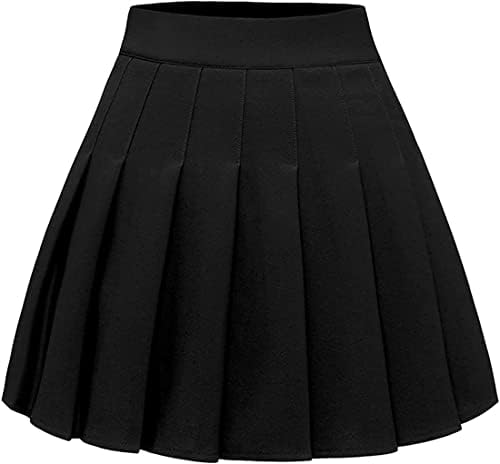 Vue 2 de Retro Jupe Basique Elastique