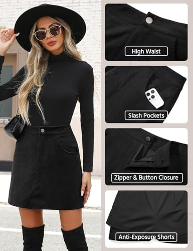 Vue 5 de Mini Jupe Velours Cotele