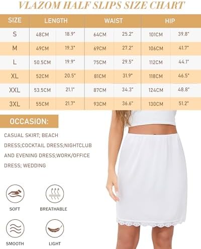 Vue 6 de Jupon Femme Court En