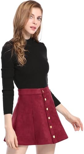 Vue 2 de Mini Jupe Evasee En