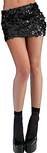 Vue 3 de Jupe Femme Courte Brillante