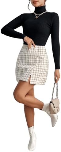 Vue 5 de Jupe Courte En Tweed