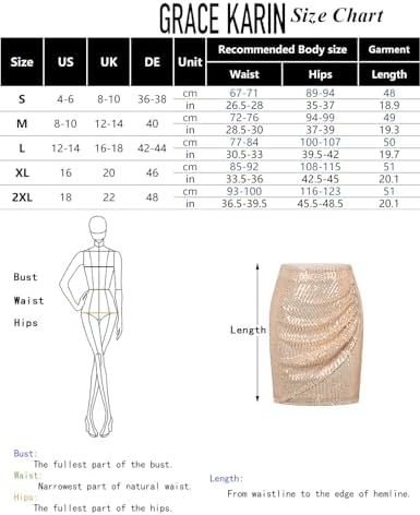 Vue 5 de Femmes Jupe Paillettes