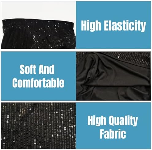 Vue 3 de Jupe Paillettes Pour