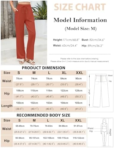 Vue 6 de Pantalon Lin Femme Ete