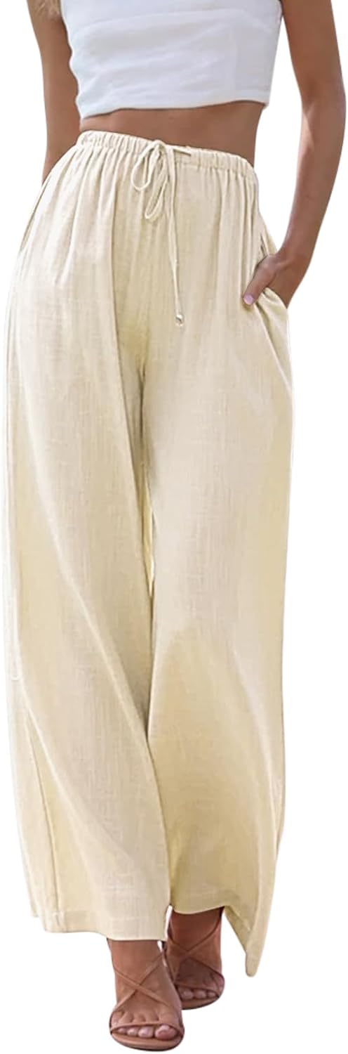 Femme Pantalon Fluide Et