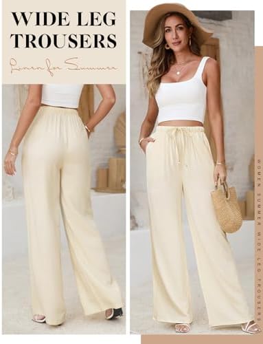 Vue 2 de Femme Pantalon Fluide Et