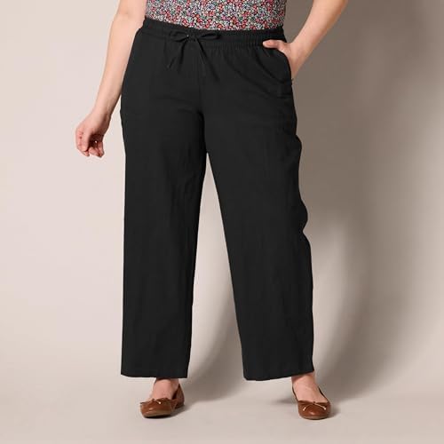 Vue 6 de Pantalon Large En Lin