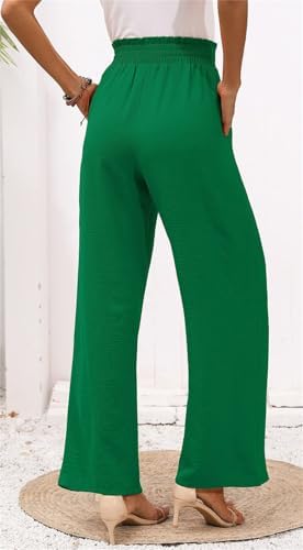 Vue 3 de Femme Pantalon Jambe Large