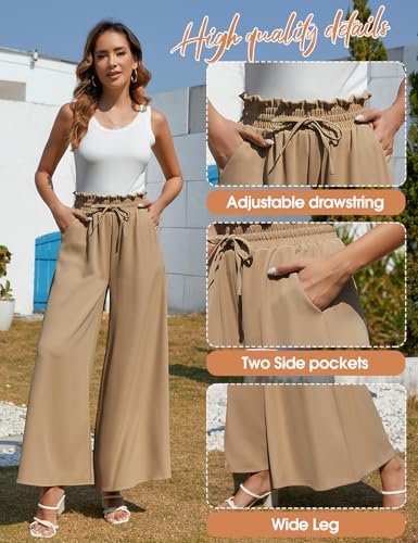 Vue 3 de Femme Taille Haute Pantalons