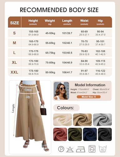 Vue 6 de Femme Taille Haute Pantalons