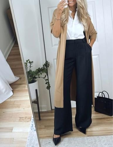 Vue 2 de Pantalon Large Pour Femme