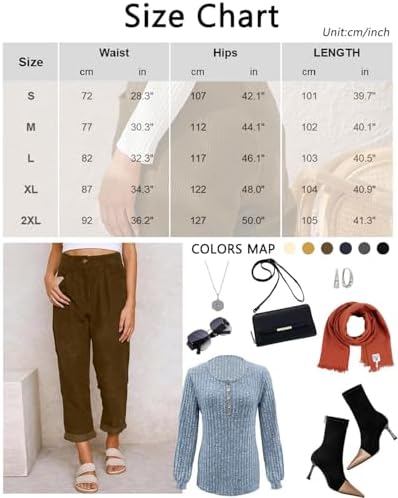 Vue 6 de Pantalon Decontracte Femme Hiver