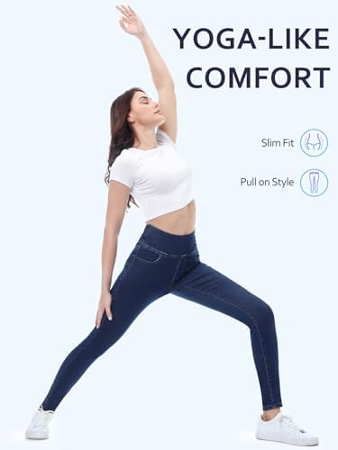 Vue 2 de Jean Skinny Femme Taille