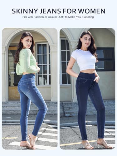 Vue 5 de Jean Skinny Femme Taille