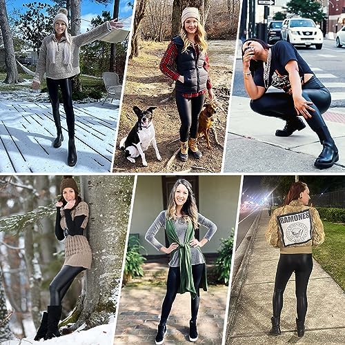 Vue 5 de Leggings Simili Cuir Femme