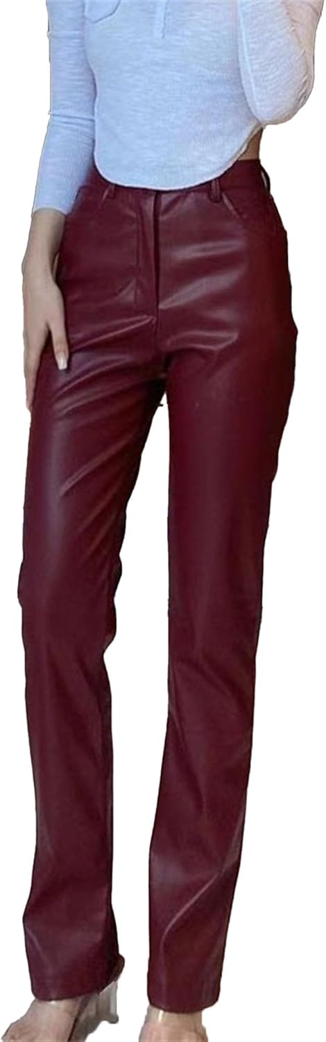 Pantalon En Cuir Pour