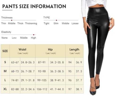 Vue 6 de Legging Cuir Femme Pantalon