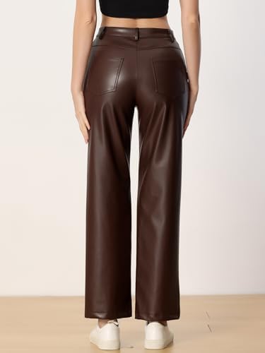 Vue 3 de Pantalon En Similicuir Pour