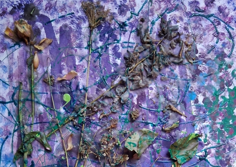 The roses smelt larkspur and yarrow