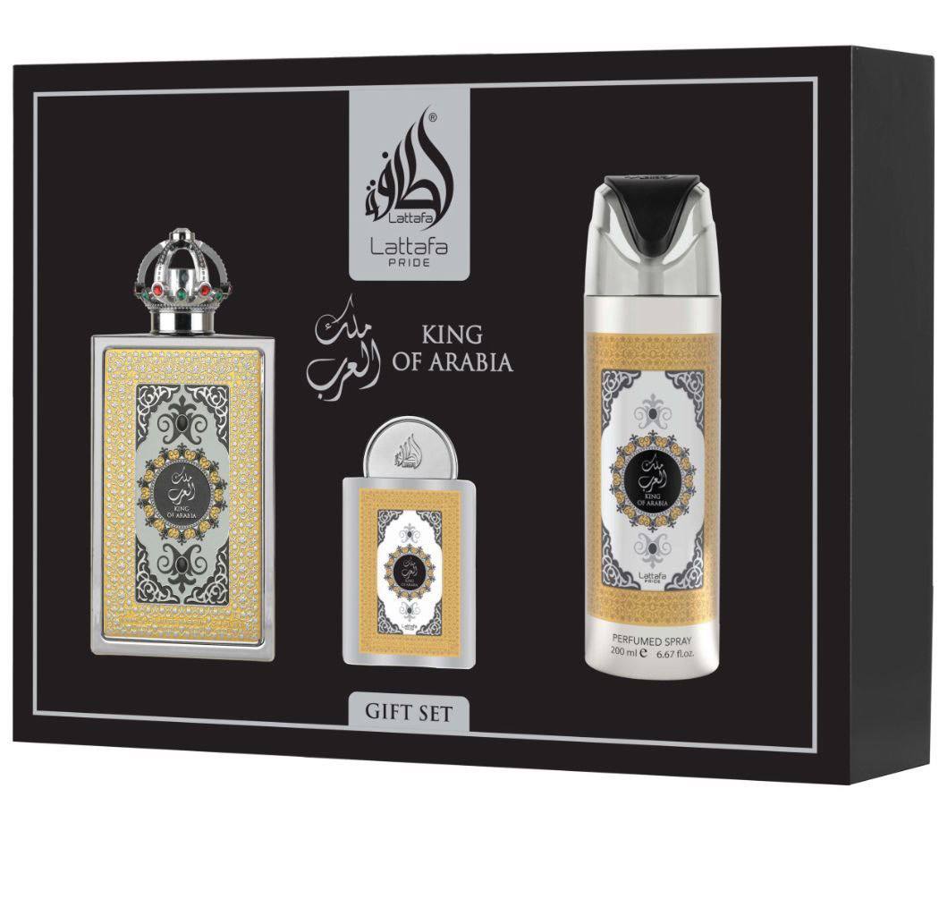 Lattafa Pride King Of Arabia 3 Piece Gift Set