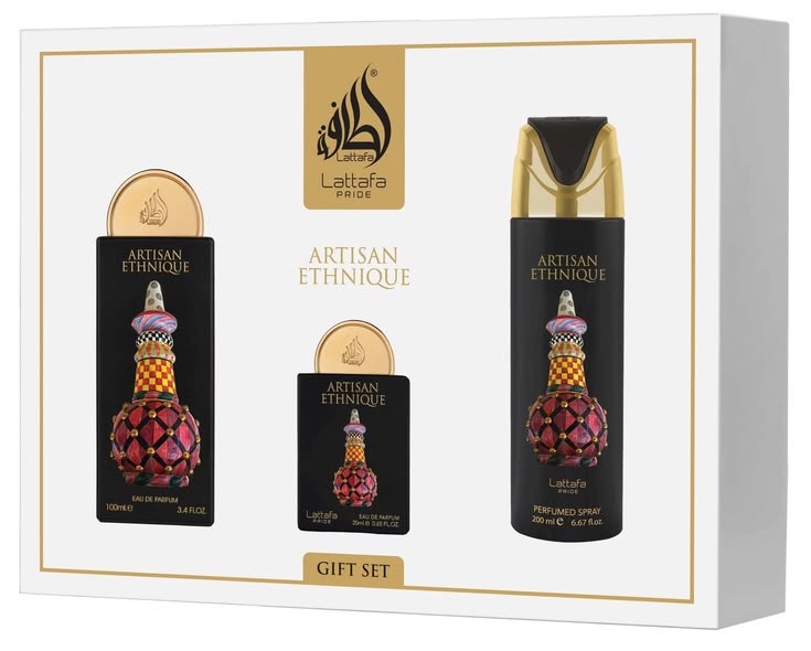 Lattafa Pride Artisan Ethnique 3 Piece Gift Set