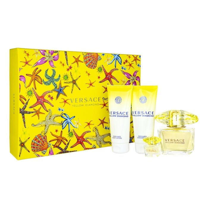 Versace Yellow Diamond EDT 90ml 4 Piece Gift Set