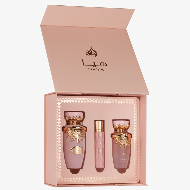 Lattafa Haya EDP 100ml 3 Piece Gift Set