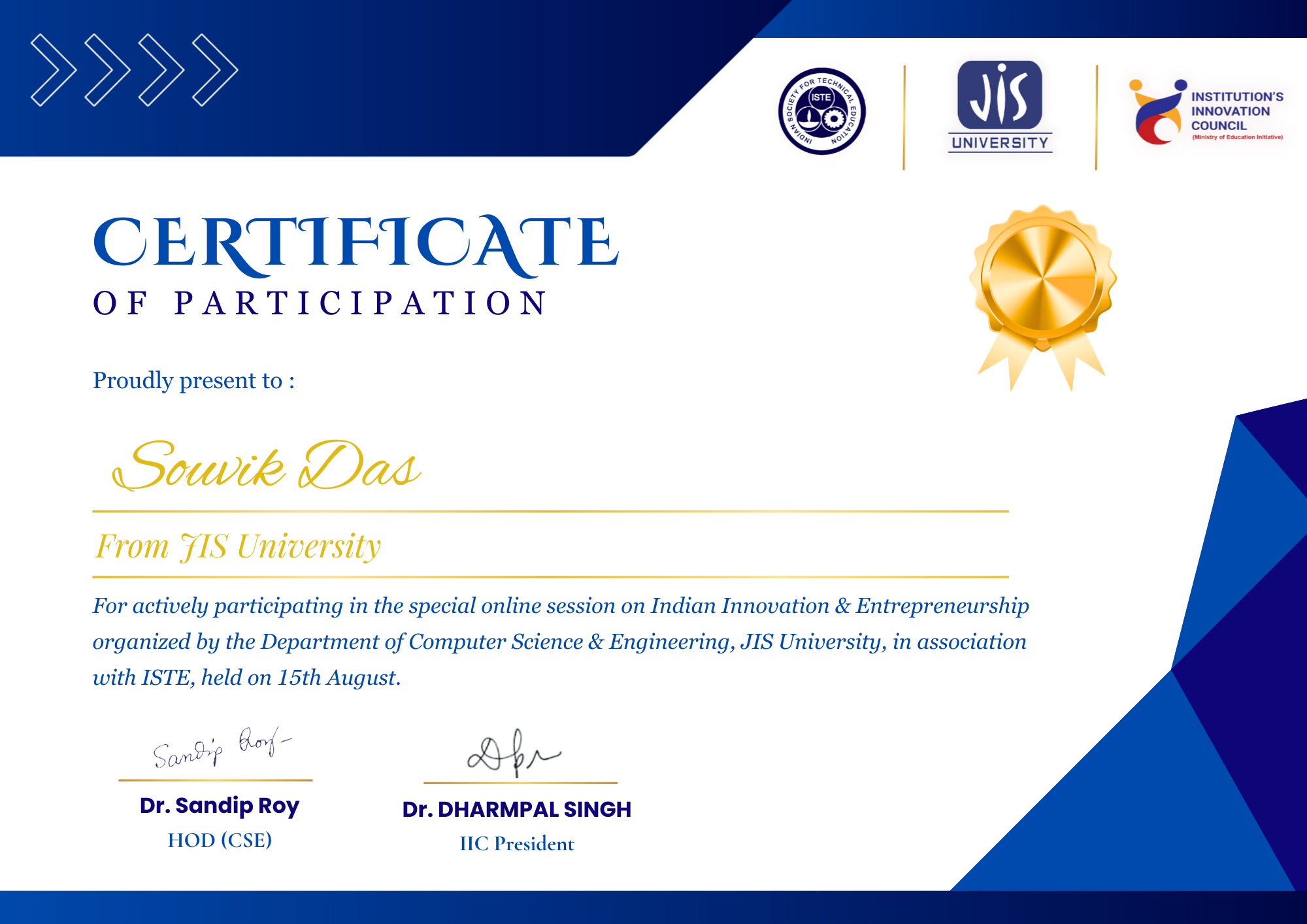 Special Session on Indian Innovation & Entrepreneurship