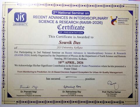 Recent Advances in Interdisciplinary Science & Research (RAISR-2026)