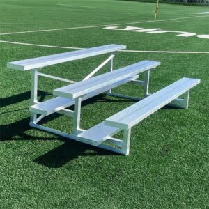 Aluminum Bleacher 7.5′, 3 Rows – Seating capacity 15 people ea