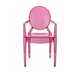 Ghost Clear Pink Chair