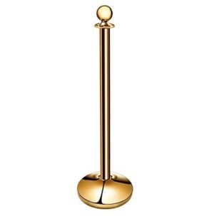 Stanchion – Brass Plated (rope is not included)