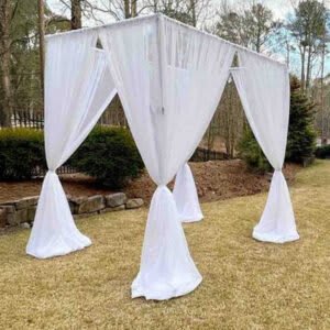 White Sheer Drape Canopy