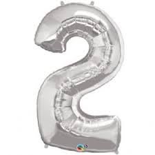 Helium #2 Silver 34″ – each