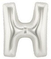 Helium Letter “H” Silver 40″ – each