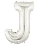Helium Letter “J” Silver 40″ – each