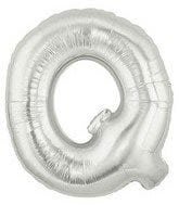 Helium Letter “Q” Silver 40″ – each