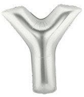 Helium Letter “Y” Silver 40″ – each