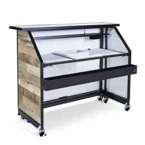 Multi-Use Bar | Rediscovered Ed Oak Planked (No LED Lighting)