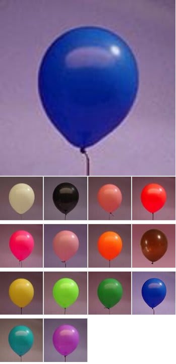 Opaque Latex 12" Balloons - Regular Air