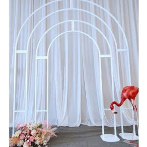 White Metal Backdrop – Arch Duo