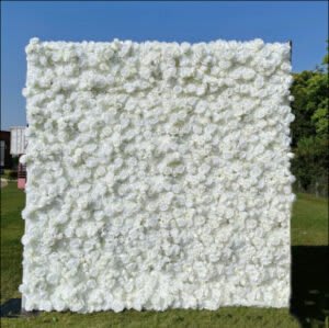 White Roses Flower Backdrop – Multi Uses (8′ w x 8′ h)