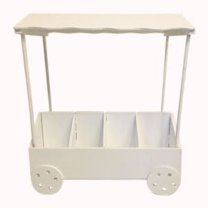 Decoration Small Cart – White